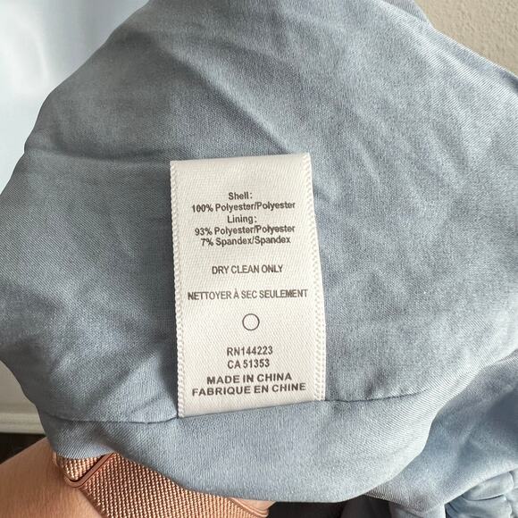 Bishop & Young Sea Blue Santorini Midi Ruffle Dress Women's XS Coquette Cottage - Picture 8 of 9